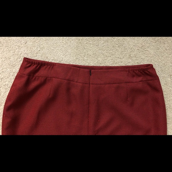 Le Suit Separates Skirt Sz 22W Elegance Classic Red Pencil Straight - Picture 9 of 12